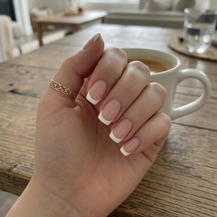 Nail art sans UV : french, léopard, pois et paillettes en vernis autocollant